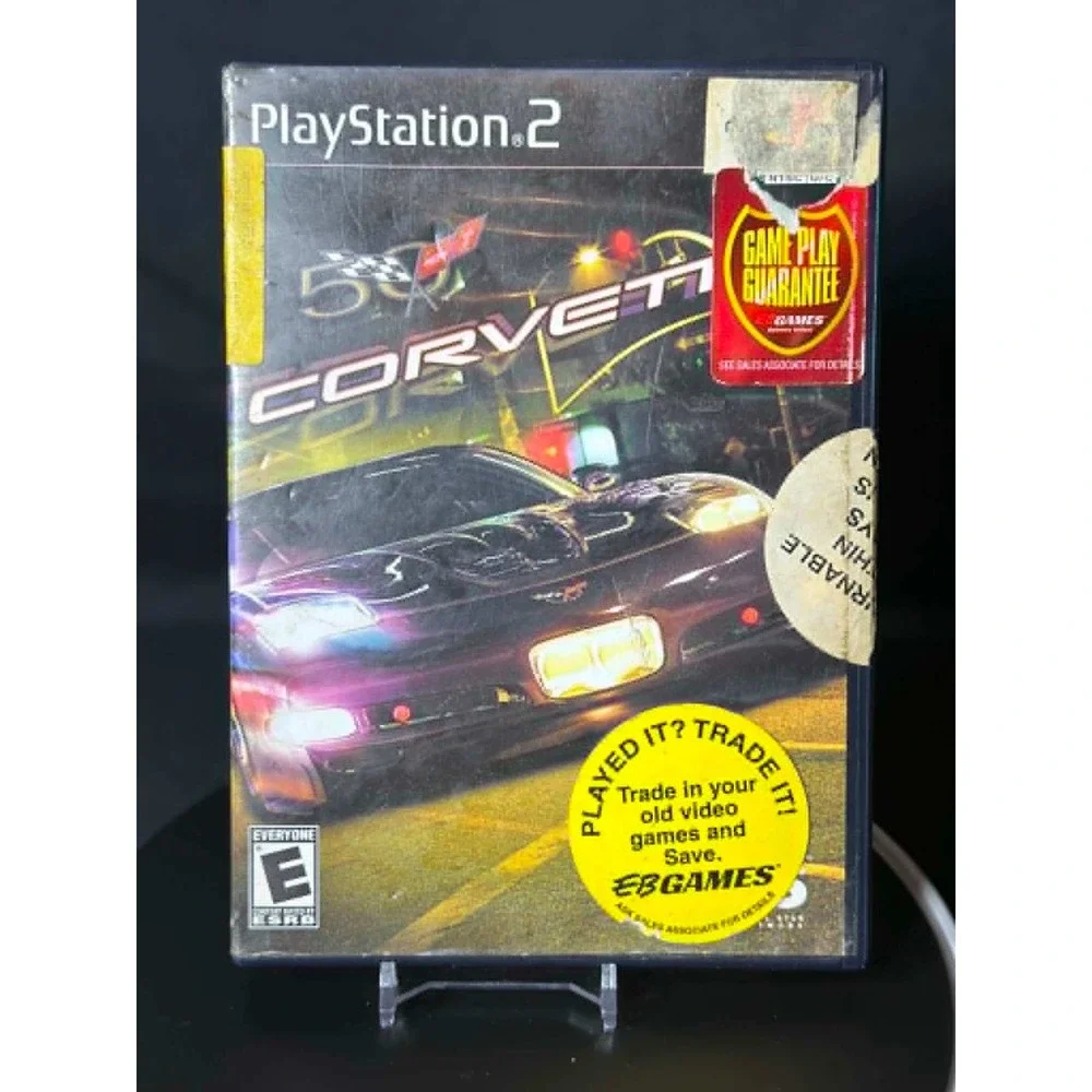 Corvette 50th Anniversary Sony PlayStation 2 PS2 Racing Game 2003 GM Licensed